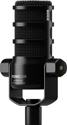Rode PodMic USB Dynamisches Podcast-Mikrofon Microphone Schwarz Kabel Dynamic - Bild 1 von 4