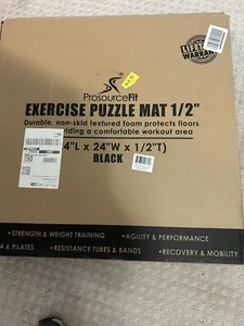 ProsourceFit Puzzle Exercise Mat, 1/2" Thick EVA Foam Interlocking Tiles - Picture 1 of 1