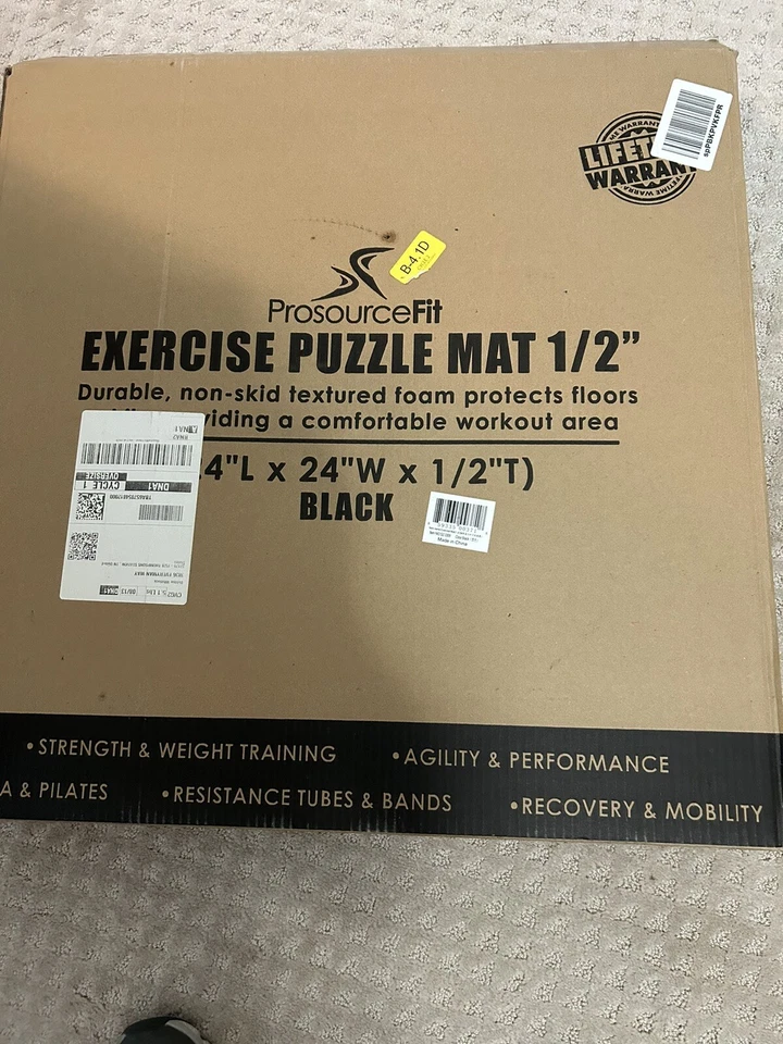 ProsourceFit Puzzle Exercise Mat, 1/2" Thick EVA Foam Interlocking Tiles - Image 1 of 1