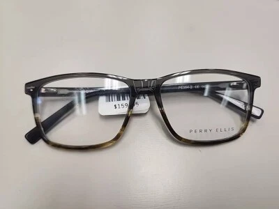 Monturas cuadradas grises unisex Perry Ellis PE 394-2 55-16-145 Foto 1 de 4