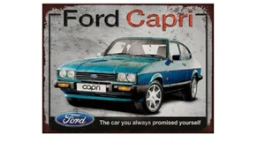 FORD CAPRI 2.8i Metal RETRO Sign BATHROOM KITCHEN GAR SIGN A6 A5 A4 - Picture 1 of 1