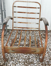 Steel Metal Outdoor Lawn Patio Chair vintage rocking bounce spring deck antique