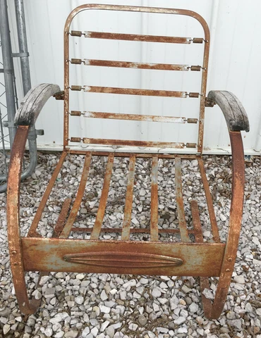 Steel Metal Outdoor Lawn Patio Chair vintage rocking bounce spring deck antique Cover