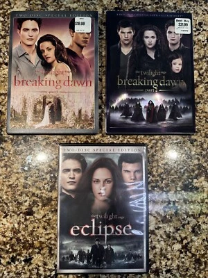 The Twilight Saga DVD Part 1 & 2 And Twilight Eclipse.. Lot Of 3! - Image 1 of 3