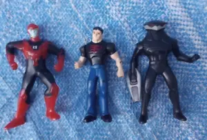 DC Universe Red Lantern Superboy Black Manta Action Figure Lot McDonald's 2011 - Picture 1 of 6
