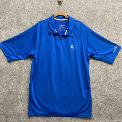 Camisa Polo Hook & Tackle Para Hombre XL Azul Protección Solar Ventilada Secado Rápido Pesca Foto 1 de 4