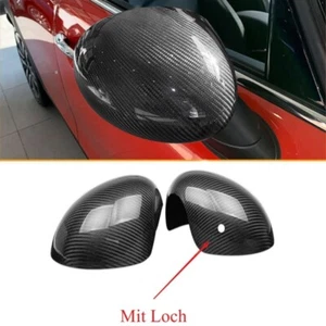 Echte Kohlefaser Seitenspiegelabdeckung Für Cooper F54 F55 F56 F57 F60 2014-2019 - Picture 1 of 4