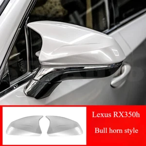 Cubierta de espejo retrovisor lateral bocina de buey pintada blanca para Lexus RX350h RZ 2023-2024 - Imagen 1 de 9