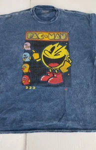 BANDAI NAMCO PAC-MAN SHORT SLEEVE T-SHIRT SIZE XL BLUE - Picture 1 of 11