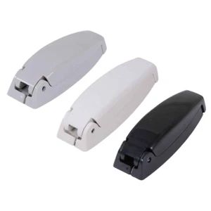Remolque para casa rodante negro gris blanco con clip de hardware para puerta de equipaje redondeado - Imagen 1 de 24