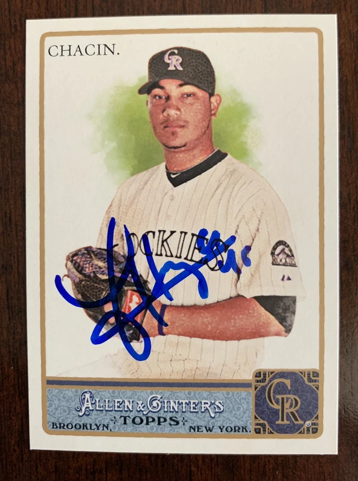 Jhoulys Chacin Auto Signed 2011 Topps Allen and Ginter Baseball Card In Person - Image 1 of 1