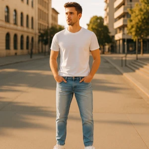 Jeans Diesel Belther-R W31 L30 Regular Ajustado Cónico 00SWI0 R48CU Azul Claro SLR7B3 - Imagen 1 de 5