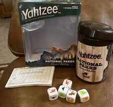 Yahtzee Travel Game National Parks Dice Cup And Score Sheets In Box