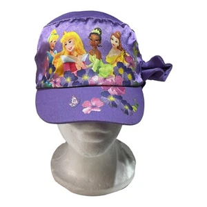 Disney Princess Toddler Hat Cinderella Sleeping Beauty Tiana Belle Kids Purple - Picture 1 of 10