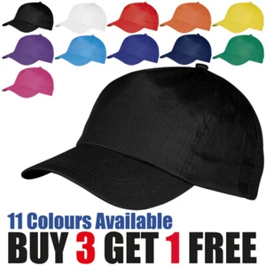 Baseball Cap Mens Womens Adjustable Plain Adults Summer Classic Sports Sun Hat - Picture 1 of 23