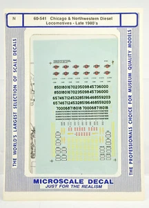 MICROSCALE N SCALE 60-826 BURLINGTON NORTHERN GUNDERSON MAXI III DECAL  DF - Picture 1 of 3