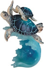 SS-G-90141 8,75" Meeresschildkröte Schwimmen mit Baby - Sammlerfigur Statue