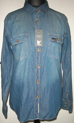 *SURPLUS JEANS BLUSE*JEANS HEMD*XL-38-40*BAUMWOLLE*TOLLE WASCHUNG*NEU* - Bild 1 von 4