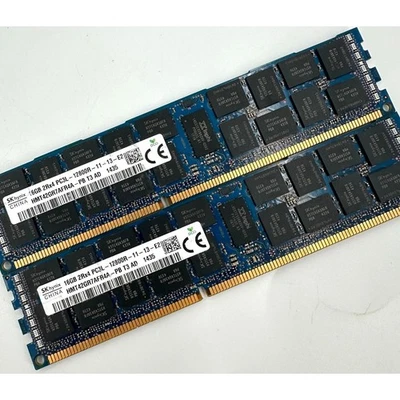 2 SK Hynix 32GB (2 x 16GB) 2Rx4 PC3L-12800R-11-12-E2 HMT42GR7MFR4A-PB Server - Image 1 of 4