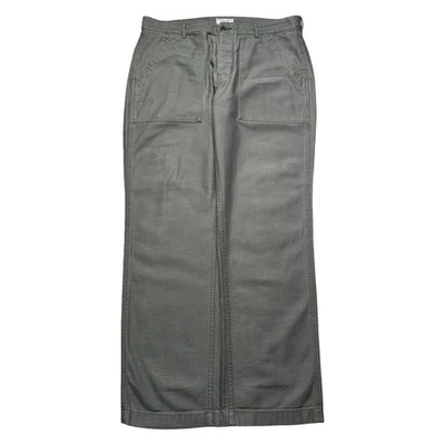 Wallace & Barnes Fatigue Camp Pants 34 X 30 Olive Sateen OG-107 Style J8138 - Image 1 of 4