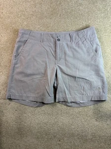 Women’s North Face Rip Stop Shorts Beige 10 Long 7” Inseam Slash & Flap Pockets - Picture 1 of 8