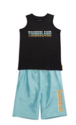 Juego corto de 2 piezas para niños talla 4 negro Timberland  Foto 1 de 4
