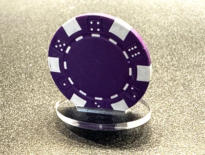 🇺🇸 Juego de 5 - SOPORTE DE EXHIBICIÓN DE FICHAS DE CASINO POKER - ACRÍLICO TRANSPARENTE Foto 1 de 4