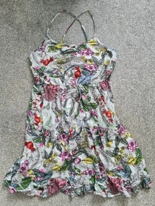 Ladies Next Short Summer Floral Dress Size 8 - Picture 1 of 11