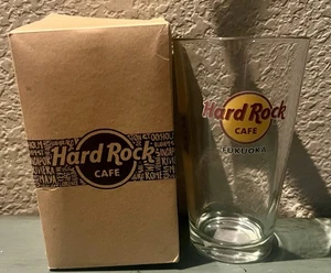 Vidrio de chupito alto Hard Rock Café "FUKUOKA" hecho en EE. UU. Nuevo - Imagen 1 de 3