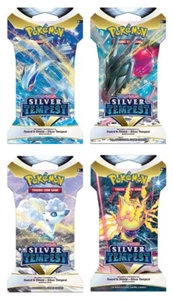 Pokémon TCG: Silver Tempest X 4 Blister Packs. Complete Art Set! - Imagen 1 de 1