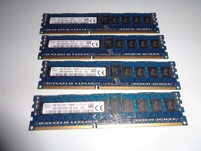 Hynix HMT41GR7AFR4A  (8 GB, PC3L-12800R , DDR3 RAM, 1066 MHz X 4 MODULES (32GB) - Image 1 of 4