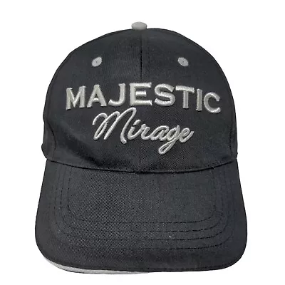 Sombrero Majestic Punta Cana Para Hombre Slideback Negro Bordado Resort Logo Foto 1 de 4