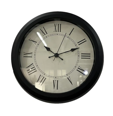 IKEA NUFFRA Reloj de Pared Bajo Voltaje/Negro 9 3/4" Reloj Silencioso NUEVO Foto 1 de 4