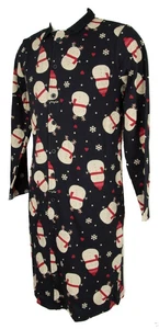 Men's long-sleeved open nightgown dressing gown man interlock cotton HAPPY PEOPL - Bild 1 von 5