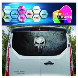 Rivestimento portellone posteriore per Ford Transit Custom Swb Lwb rilascio aria vinile FORDT001 - Foto 1 di 1