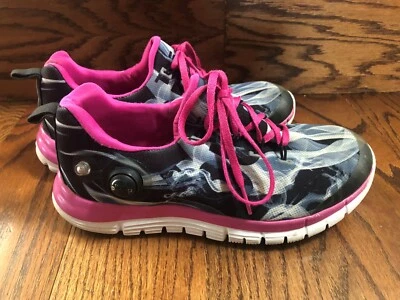 Reebok Zpump Fusion Flames Pink Athletic Running Shoes AQ9118 Women's Junior's 4 - Image 1 of 4