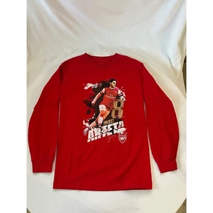 Arsenal FC Mikel Arteta #8 Long Sleeve Graphic T-Shirt Soccer Small - Picture 1 of 6
