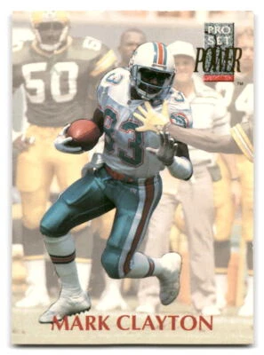 Mark Clayton 1992 Pro Set Power #183 Miami Dolphins FOOTBALL - Image 1 of 2