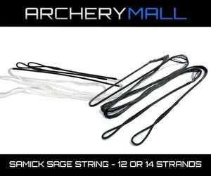 Samick Sage Dacron Bow String - 12 (White) or 14 Strands (Black) - Picture 1 of 2