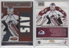 2012 Certified Fabric of the Game Mirror Red Team Die-Cut Jean-Sebastien Giguere