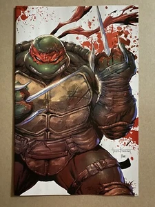 Teenage Mutant Ninja Turtles #1 2023 NYCC Battle Damage Raphael VIRGIN Variant - Picture 1 of 8