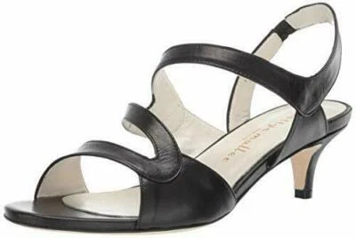 Sandalias de tacón Bettye Muller para mujer Sandy Kitten talla 7 Eur 37,5 negras precio de venta sugerido por el fabricante $299 Foto 1 de 3
