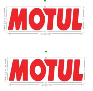 SCOOTER STICKER, MOTUL STICKER, MOTUL Classic Bike STICKERS x 2, RED GLOSS - Picture 1 of 1