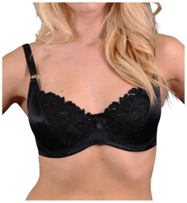 NWOT Carnival Women's 38D Minimizer Embroidered Lace and Satin Cup Bra 509 - Image 1 of 4