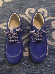 HOGAN BLUE SUEDE Comfort SNEAKERS SHOES ITALY EUC SIZE 5 - Picture 1 of 10