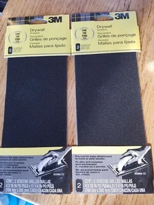 DRYWALL SCREEN Fine 3M 2 screens Lot of 2 pks NEW! 9089NA-CC 4 3/16" x 11 1/4" - Picture 1 of 5