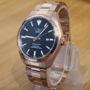 Reloj Hombre Damas Pulsera Oro Rosa Edición Limitada LTD Negro Brillo Piedra Arenisca - Imagen 1 de 10