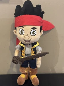 Disney Store Plush Doll Jake and the Neverland Pirates 12" Toy Stuffed NEW - Picture 1 of 15