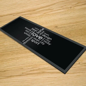 Premier Range Your Own Word Collage On A Glass Table Runner - Picture 1 of 17