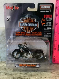 2004 Maisto 1:24 Scale Die-Cast Harley-Davidson 1936 EL Knucklehead Motorcycle - Picture 1 of 3